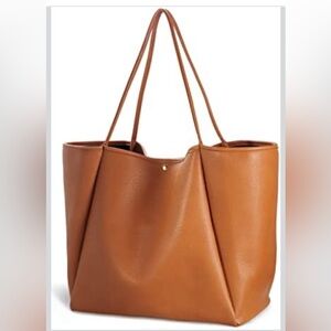 Hoxis Vegan Leather Oversized Tote Bag- never used